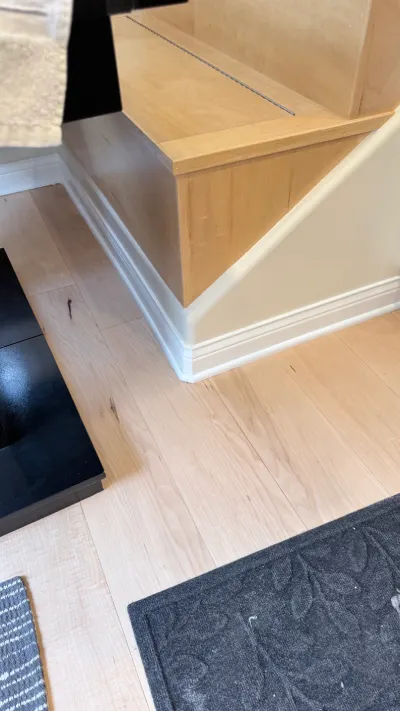 Clean painted trim and baseboards in a home