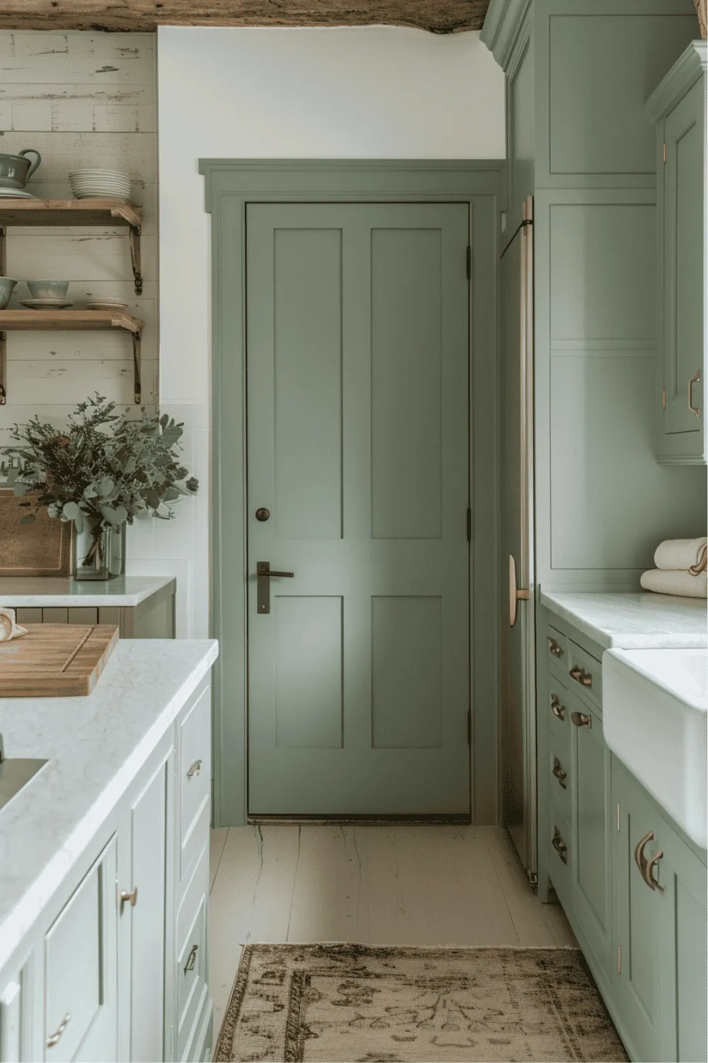 Interior painting preparation before door painting