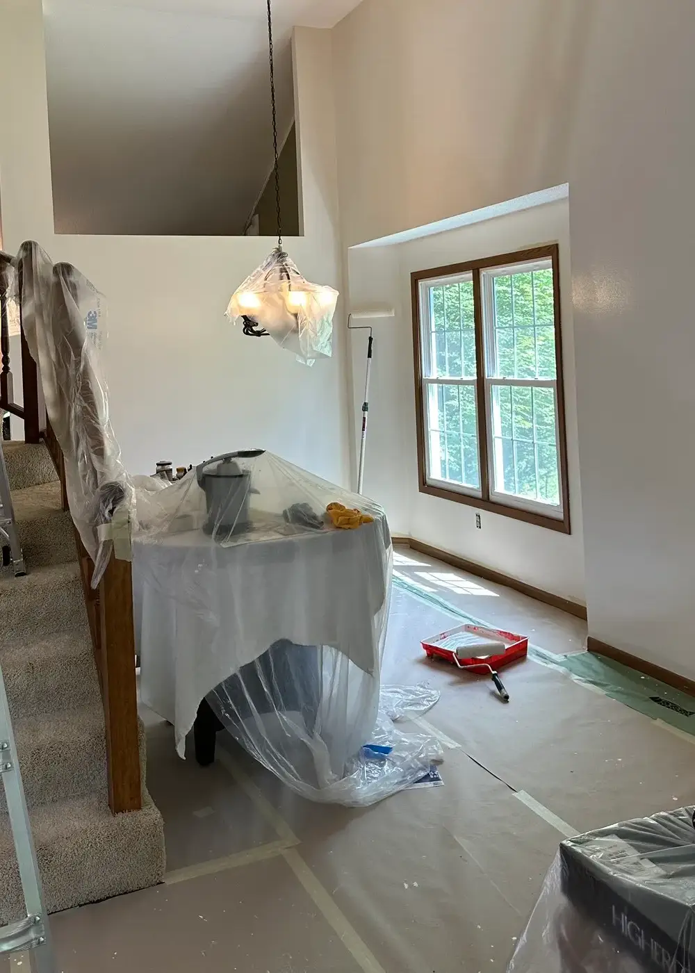 prep work before painting